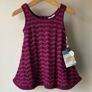 Matilda Jane A-line Dress Size 2T NWT Aurora 24 Months Knit Burgundy Red Jumper